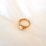 natural pearl ring