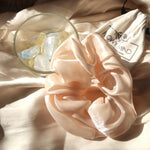 Blush Silky Hair Scrunchie - Flowy Mind